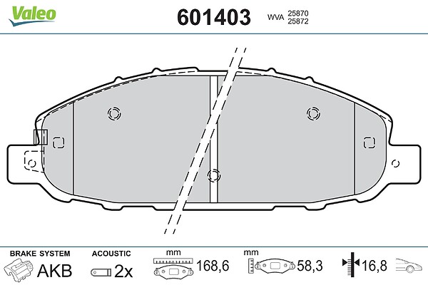BRAKE PADS FR NISSAN URVAN